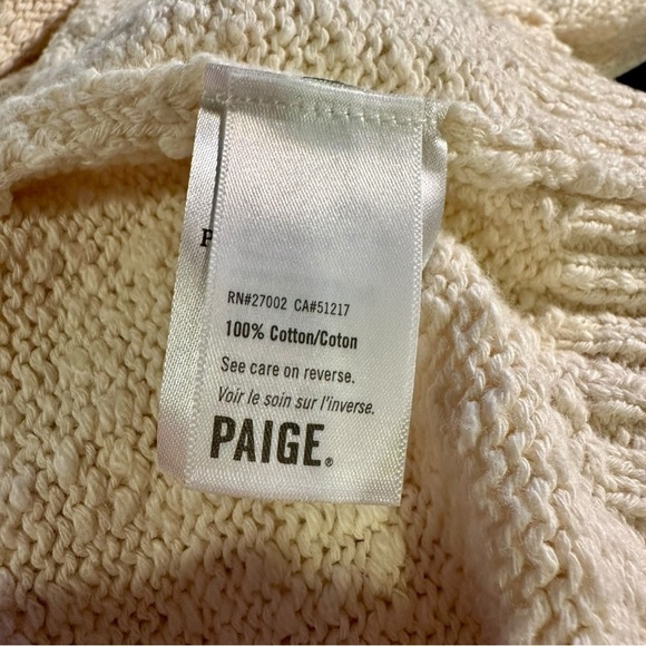 NWT PAIGE ‘Vetra’ One-Shoulder Sweater in “Oatmeal’ Size XS - Picture 12 of 16